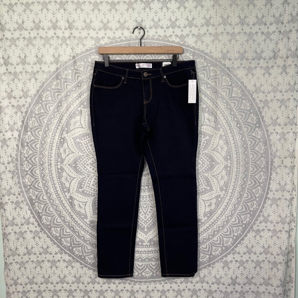 Nwt $18 No Boundaries for Walmart Skinny Jeans Pants Dark Blue Stretch Plus 15
